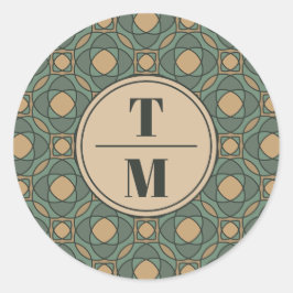 Redondo Adesivo de Favor de Casamento