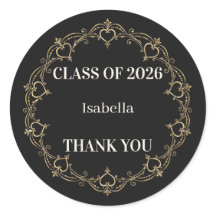 Adesivo de Favor de Formatura da Turma de 2026 Bla