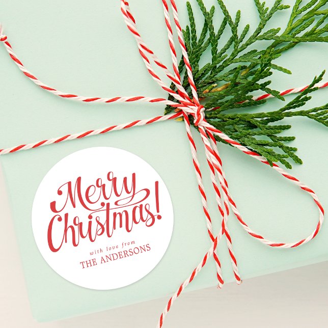 Redondo Adesivo de Feliz Natal (Criador carregado)