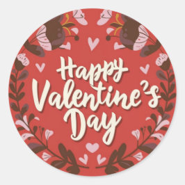 Redondo Adesivo de férias em forma de recorte de feliz dia