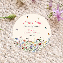 Redondo Adesivo de Flor Silvestre