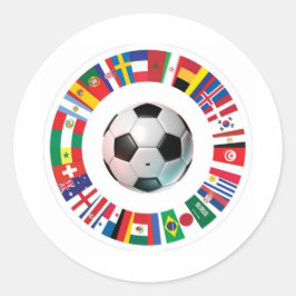 Redondo Adesivo de futebol