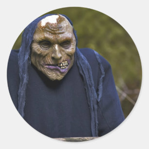 Redondo Adesivo de Goblin de Halloween