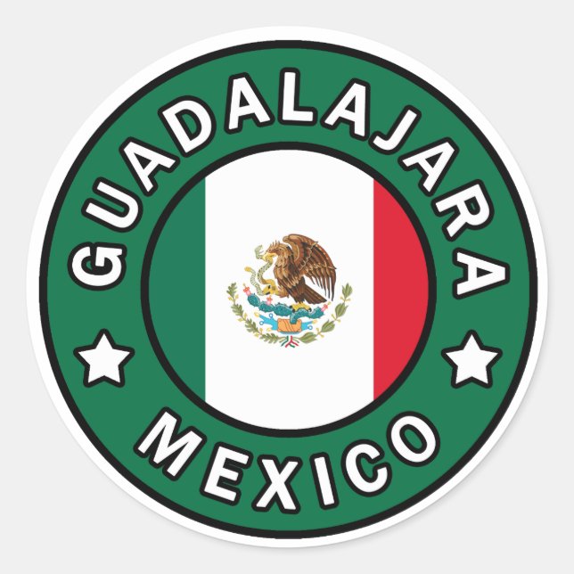 Redondo Adesivo de Guadalajara no México (Frente)