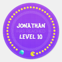 Adesivo de jogador para o jogo de aniversário On