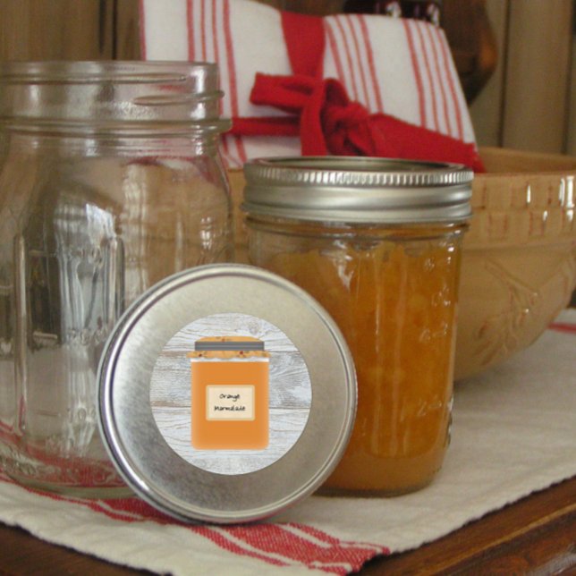 Redondo Adesivo de laranja (Criador carregado)