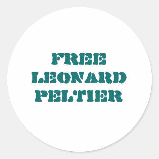 Redondo Adesivo de Leonard Peltier