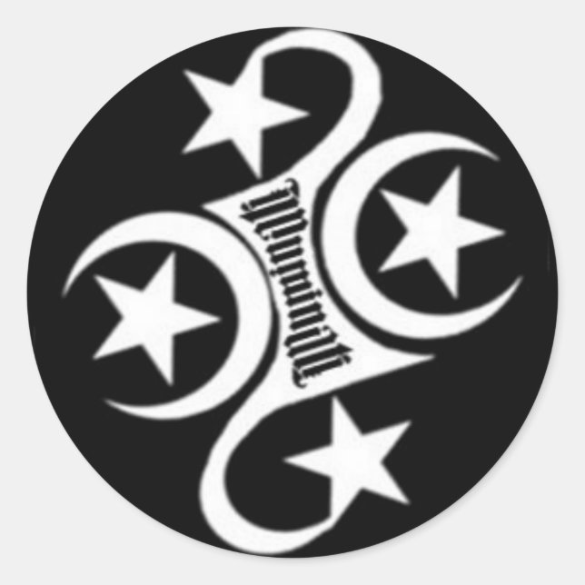 Redondo adesivo de logotipo iluminado (Frente)