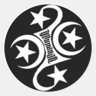 Redondo adesivo de logotipo iluminado