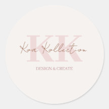 Adesivo de logotipo minimalista moderno