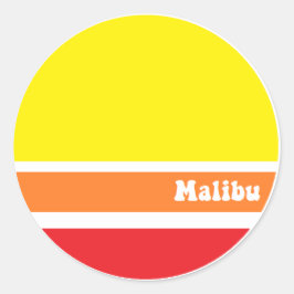 Redondo Adesivo de Malibu Retro