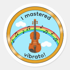 Redondo Adesivo de Motivação Medalha de Vibrato para Crian
