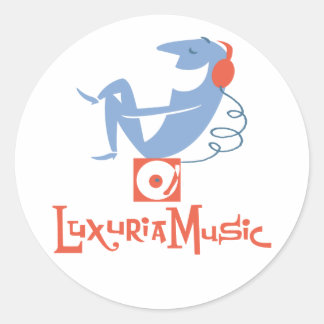 Redondo Adesivo de música Luxúria