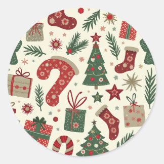 Redondo adesivo de natal