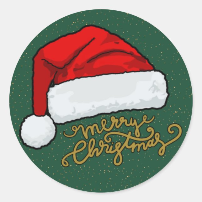 Redondo Adesivo de Natal  (Frente)