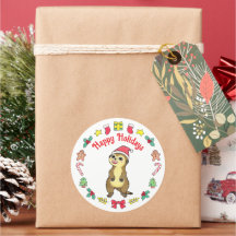 Adesivo de Natal com chapéu de Papai Noel de suric