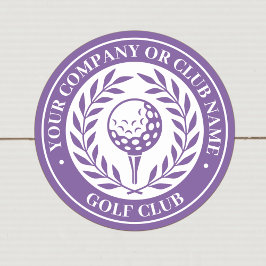 Redondo Adesivo de Nome Personalizado Classic Golf Nome Ro