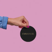Adesivo de Ouro Minimalista EMMANUEL – Decoração d
