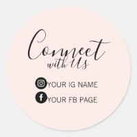 Adesivo de Pacote Rosa | Siga no Instagram e Faceb