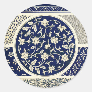 Redondo Adesivo de padrão chinês