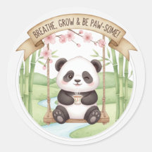 Adesivo de Panda Fofo
