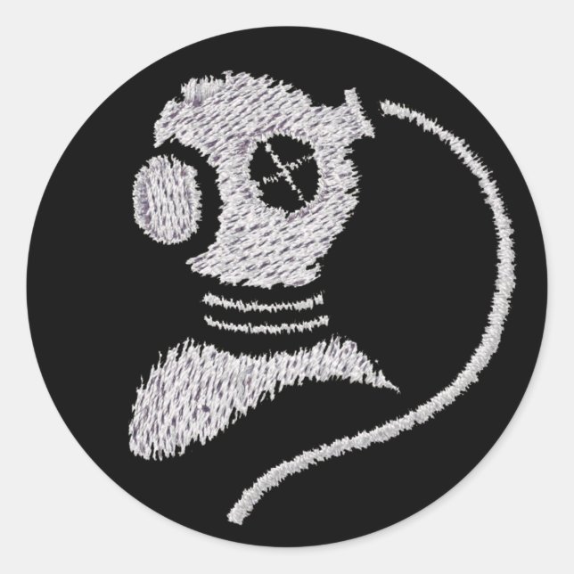 Redondo Adesivo de patch de capacete de mergulho comercial (Frente)