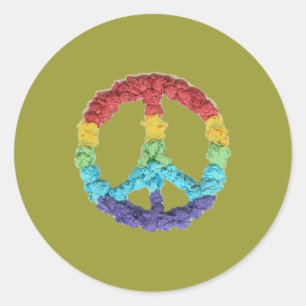 Redondo Adesivo de paz Gráficos de Karate Kat