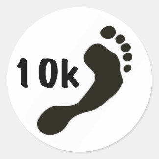 Redondo Adesivo de pé descalço de 10 K