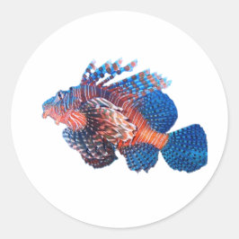 Redondo Adesivo de Peixe-Leão Majestoso - Lepu Fi Marinho 