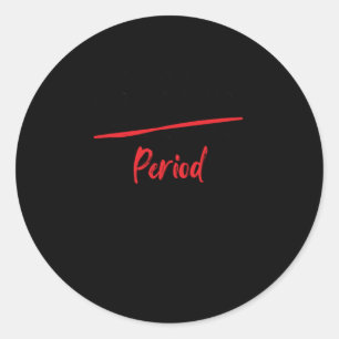 Redondo Adesivo de Período de Histórico Preto (mês)