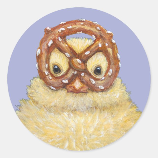 Redondo Adesivo de pia e pretzel (Frente)