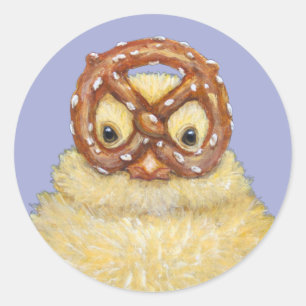 Redondo Adesivo de pia e pretzel