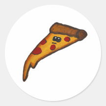 Adesivo de pizza redonda