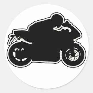 Redondo Adesivo de planície do MotoVlog