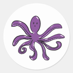 Redondo Adesivo de polvo roxo