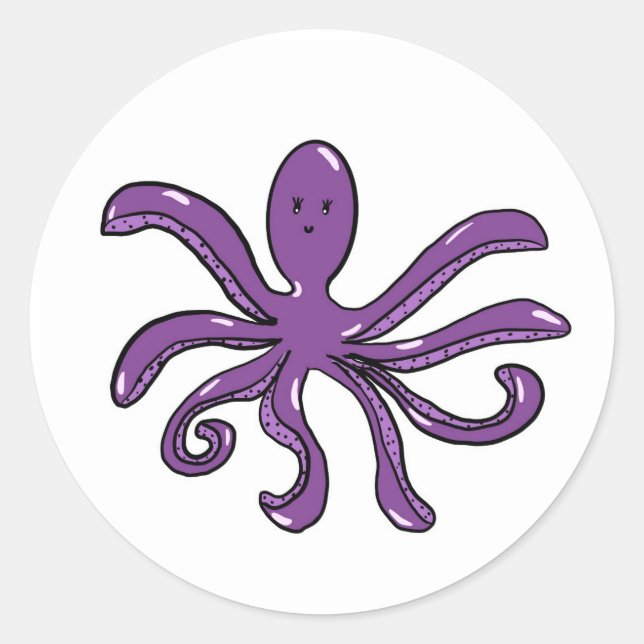 Redondo Adesivo de polvo roxo (Frente)
