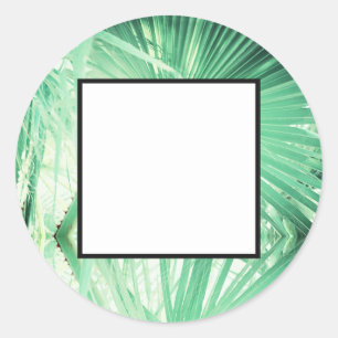 Redondo Adesivo de presente de casamento em branco com pal