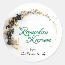 Adesivo de presente tema Ramadan Kareem para celeb