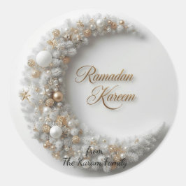 Redondo Adesivo de presente tema Ramadan Kareem para celeb