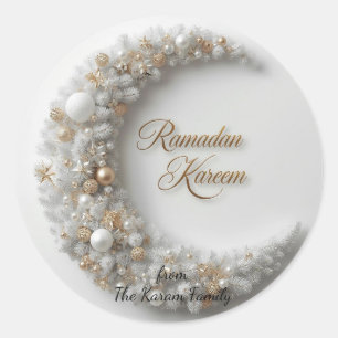 Redondo Adesivo de presente tema Ramadan Kareem para celeb