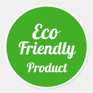 Redondo Adesivo de produto ecológico