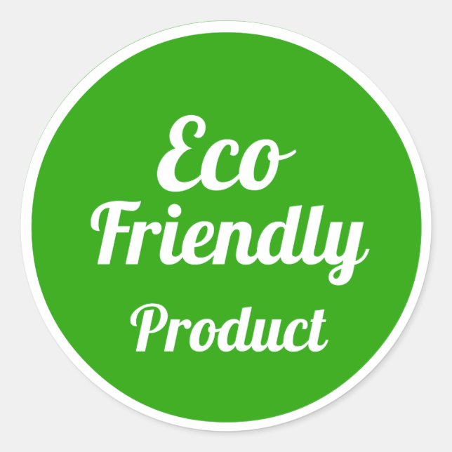 Redondo Adesivo de produto ecológico (Frente)