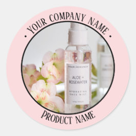 Redondo Adesivo de promoção de produto de foto