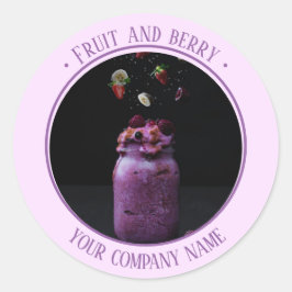 Redondo Adesivo de promoção de produto de foto