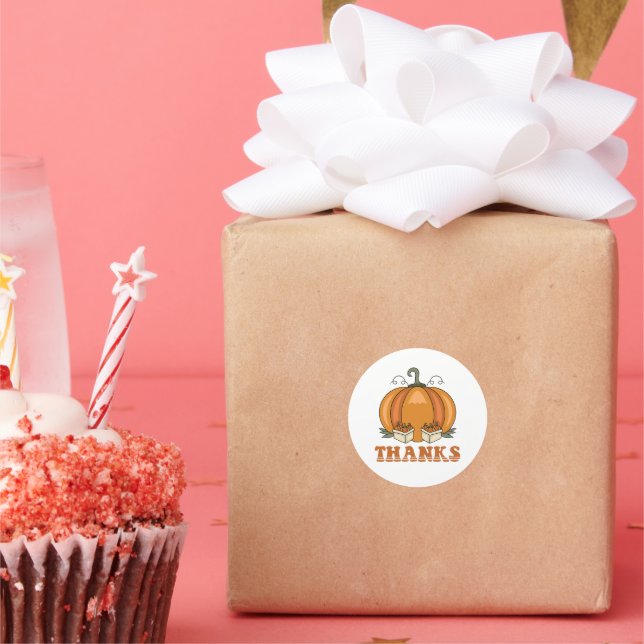 Redondo Adesivo de queda de pequenas empresas (Festa)