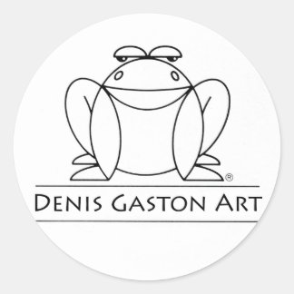 Redondo Adesivo de rã para arte Denis Gaston
