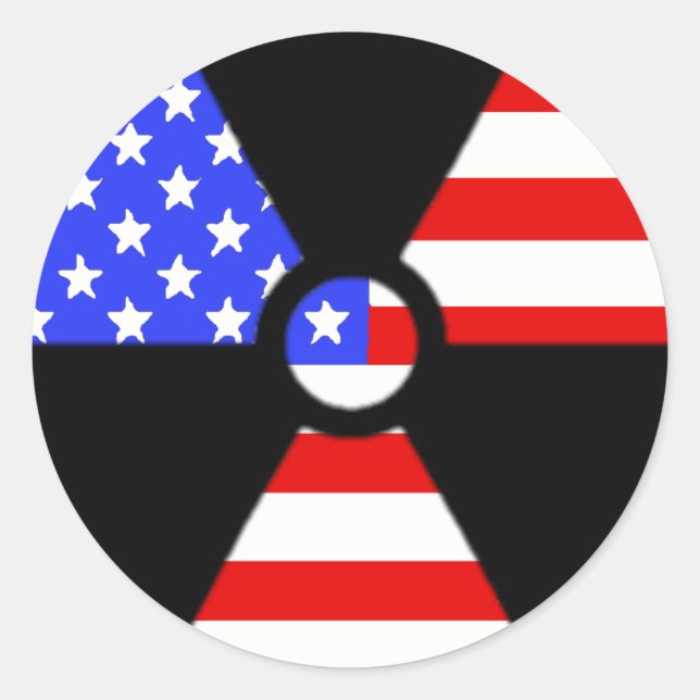 Redondo Adesivo de Radiologia Americana (Frente)