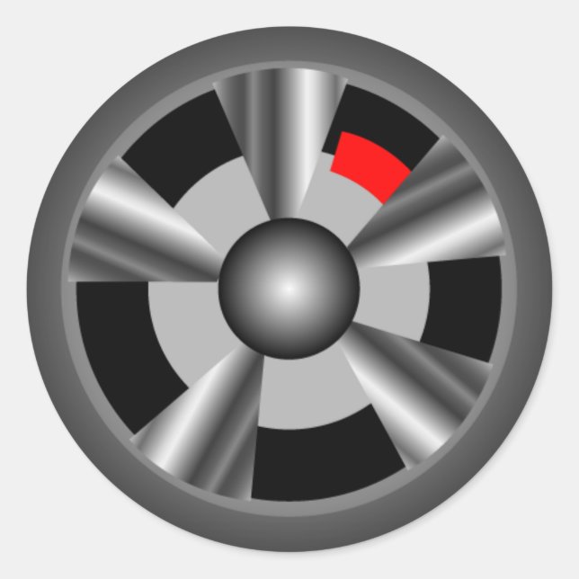 Redondo Adesivo de roda (Frente)