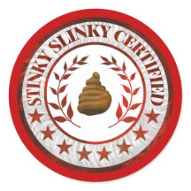Adesivo de RV Certificado Slinky Fedorento Tanque 