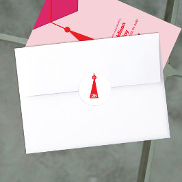 Redondo Adesivo de Selagem de Envelope de Conclusão Modern